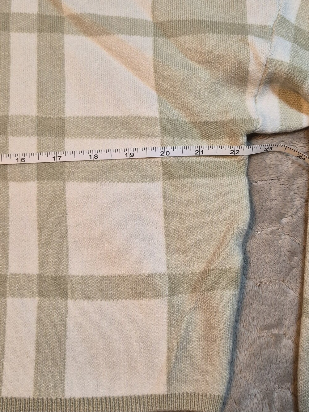 Lena Plaid Crop Top & Mini Skirt Matching Sweater Set, Medium, Like New - Picture 4 of 14